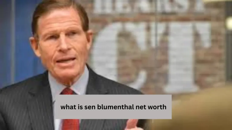 "what is sen blumenthal net worth