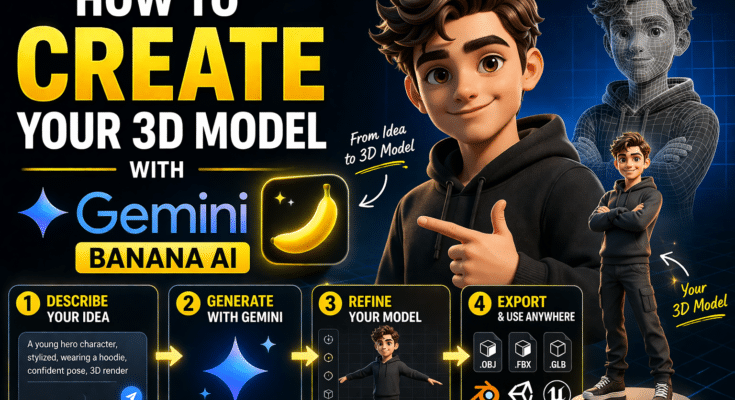 3d model with gemini banana ai